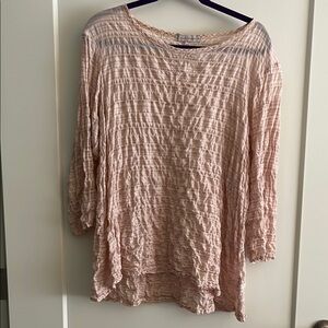 Women's Pink Textured Top